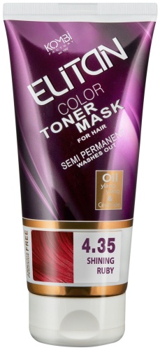 ELITAN маска оттеночная Color Toner 4.35 Shining Ruby 150 мл