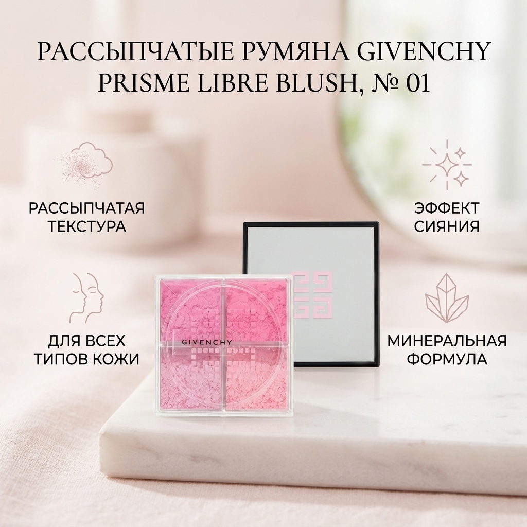 GIVENCHY Prisme Libre Blush румяна 01