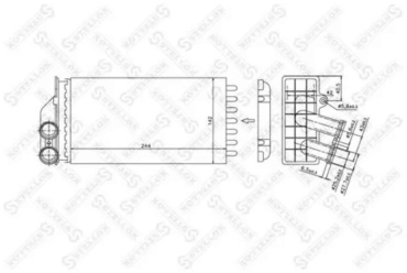 Stellox радиатор печки 1035103SX