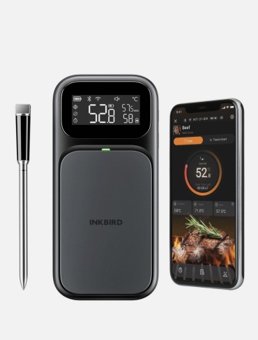 INKBIRD INT-31-BW — умный беспроводной термометр для мяса (BBQ). черный, серый