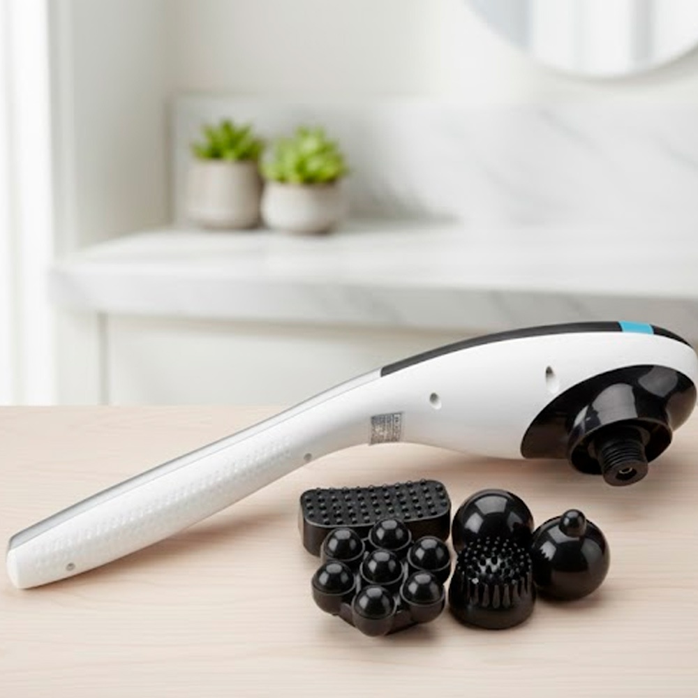 Массажер Wellamart JBY-8815C ручной роликовый, вибрационный, разминающий