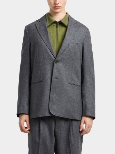 Пиджак однобортный Emporio Armani серый