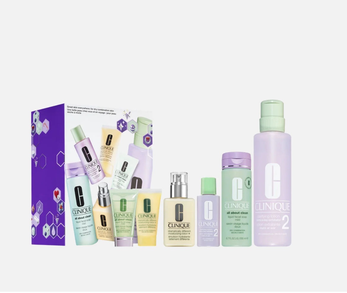 Clinique Great Skin Everywhere Dry Skin набор по уходу за лицом для женщин