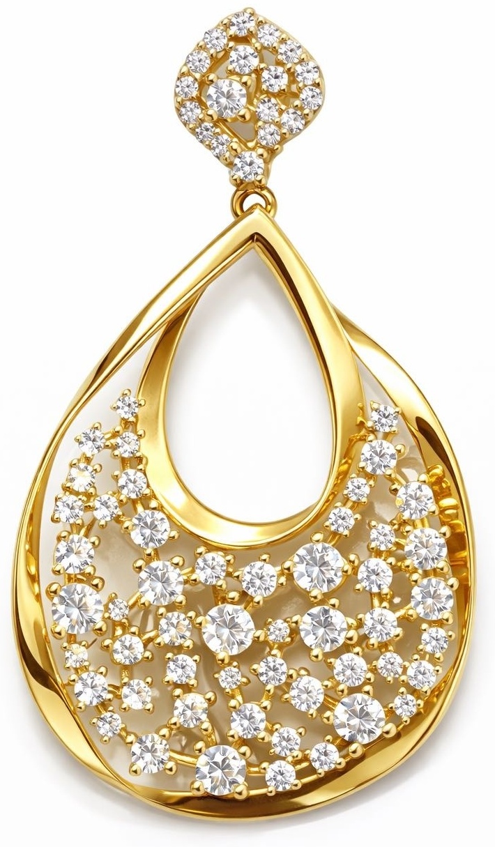 Подвеска Italian Gold 754634673 вес 4.63 г золото, фианит