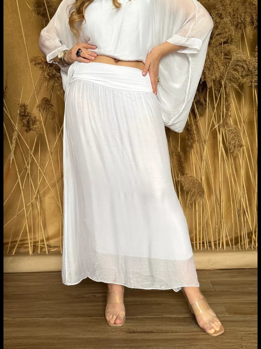 Юбка трапеция mama sita woman белый
