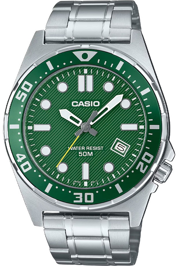 Кварцевые CASIO Casio Asia MTD-135D-3AVDF нержавеющая сталь