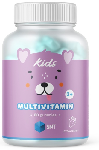 SNT Kids Multivitamin, 60 gummies, SNT,Strawberry жевательные гаммисы 60 шт