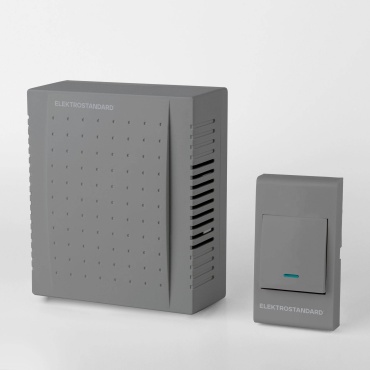 Elektrostandard звонок с кнопкой DBQ26M серый