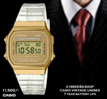 Кварцевые CASIO A168XESG-9ADF пластик