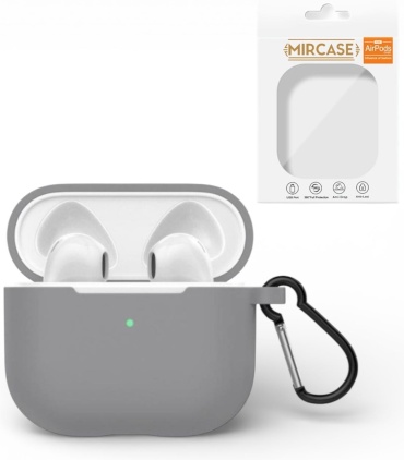 Чехол Mircase для Apple AirPods Pro 3 серый