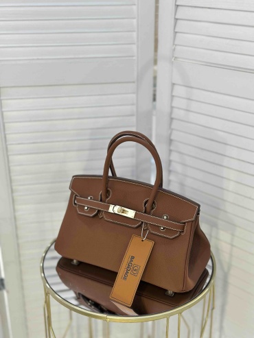 Сумка тоут Genuine Leather натуральная кожа терракот