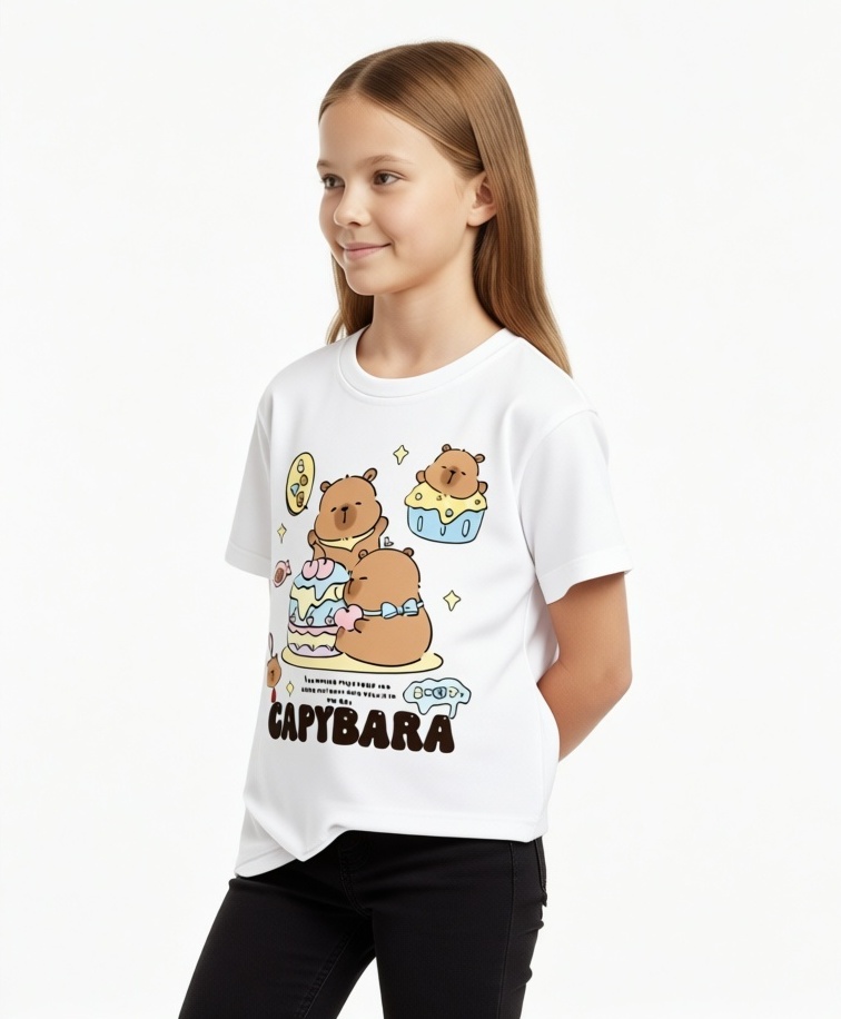 Футболка Капибара  белый