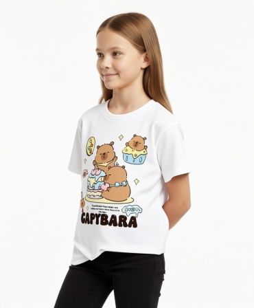 Футболка Капибара  белый