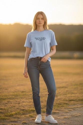 Футболка FASHION однотонный голубой