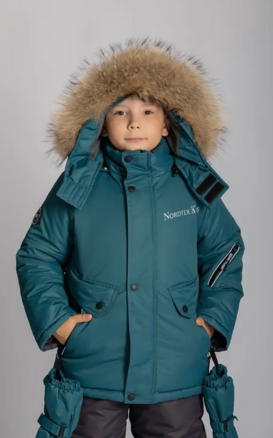 Комплект с комбинезоном NORDTEX KIDS хаки, зеленый