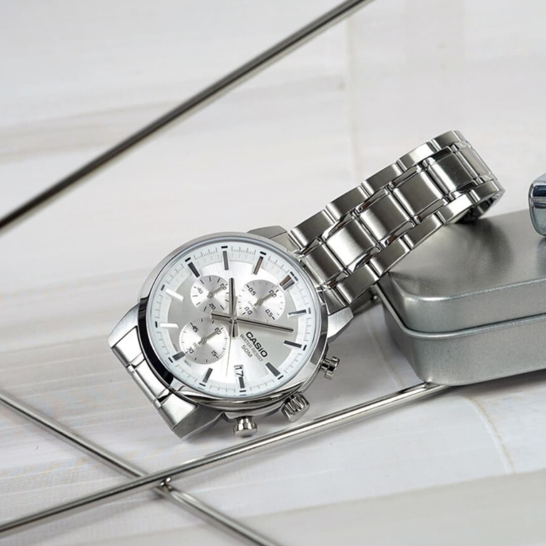 Кварцевые CASIO AS Casio MTP-E510D-7AVDF нержавеющая сталь