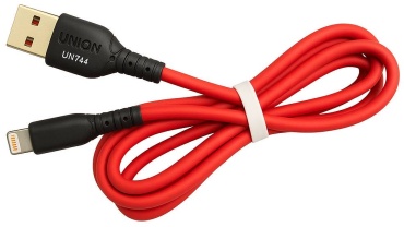 Кабель Lightning, 1 м, красный