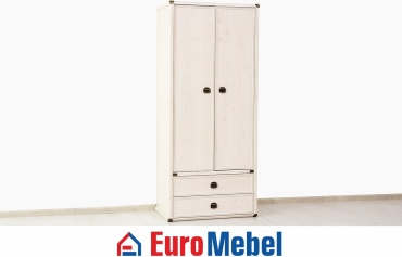 Распашной шкаф Euromebel Магелан 00059133, 86.6x202.8х59 см, бежевый