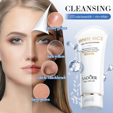 SADOER гель White Rice Nicotinamide Brightening-Cleanser с никотинамидом из белого риса для лица 100 мл