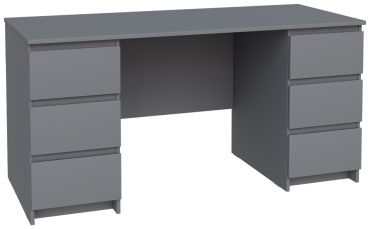 Стол письменный Euromebel КАСТОР, 151х65x75 см, серый
