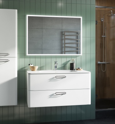 Тумба без раковины IDDIS Brick BRI10W1i95K, 100x50x46.7 см, белый