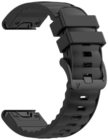 Ремешок для Garmin Fenix 5X, Fenix 6X, Fenix 7X черный