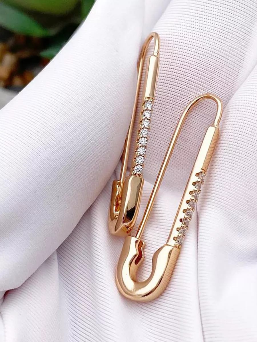 Серьги Xuping Jewelry медицинское золото, фианит