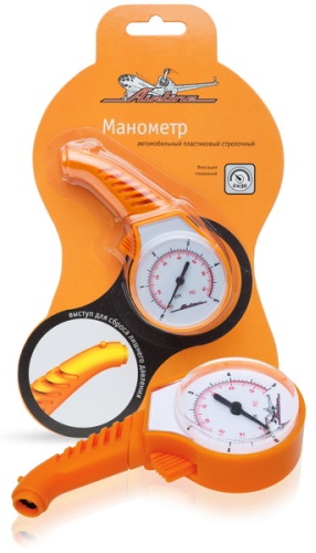 AIRLINE аналоговый Манометр 5 атм (пласт. корпус) APR-M-05