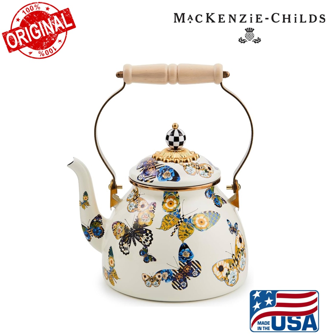 MACKENZIE-CHILDS чайник Butterfly 2 л, эмалированная сталь
