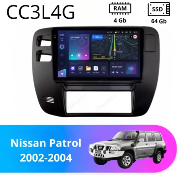 JSD CCC3L 4G Nissan Patrol 2002-2004 4Gb+64Gb + камера заднего вида в штатное место Nissan