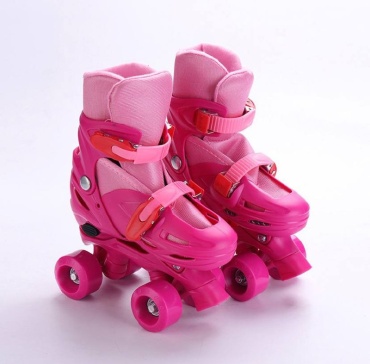 Роликовые коньки Квады PINK М Super-2813 розовый 34-37