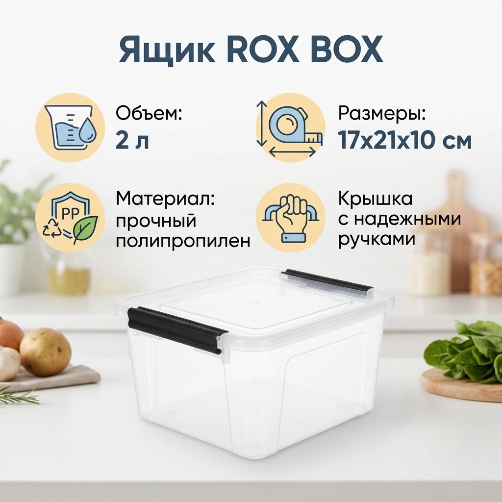 Rox Box ящик универсальный 17x21x10 см, полипропилен