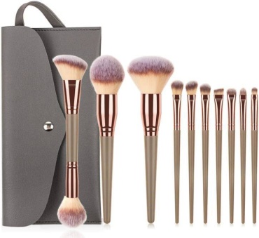 AIKUMIS Makeup Brushes 10pcs Cosmetic Brush Set 10
