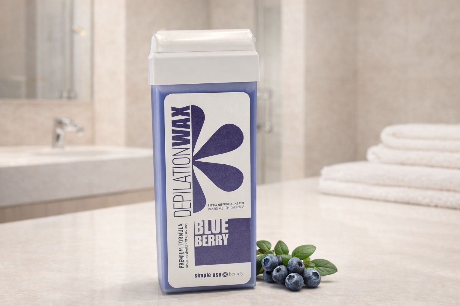 Воск Simple Use Beauty Blueberry плотность плотная в картридже 100 мл