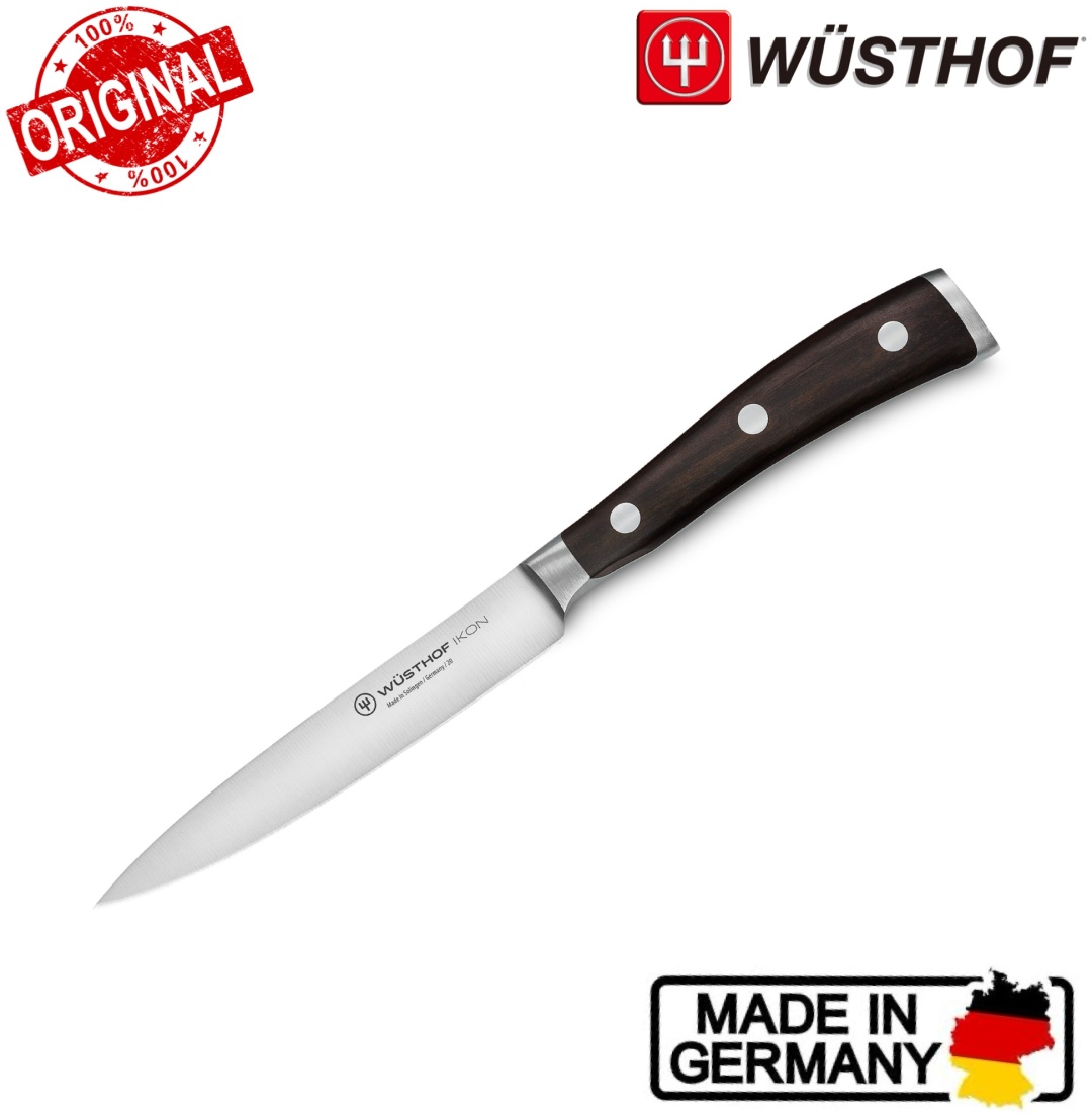 Для нарезки WUSTHOF Ikon Blackwood 11.5 см, лезвие: углеродистая сталь 1 шт