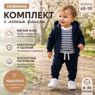 Комплект 24kids синий, белый