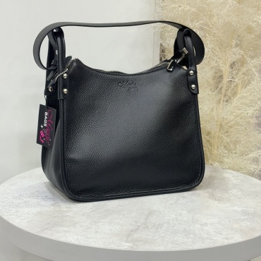 Сумка хобо Magic BAGS натуральная кожа черный