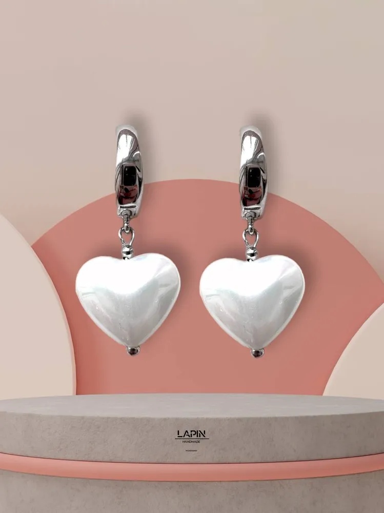 Серьги LAPIN HANDMADE бижутерный сплав, керамика
