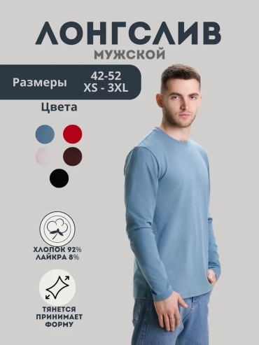 Лонгслив Dolsell голубой