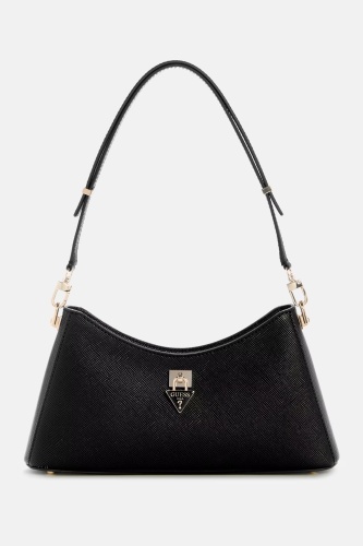 Сумка седло GUESS искусственная кожа черный