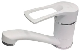 Смеситель для раковины (умывальника) Ясина Люкс Я1111121W, однозахватный