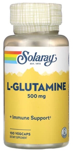 Аминокислота Solaray L-глютамин 500 мг нейтральный