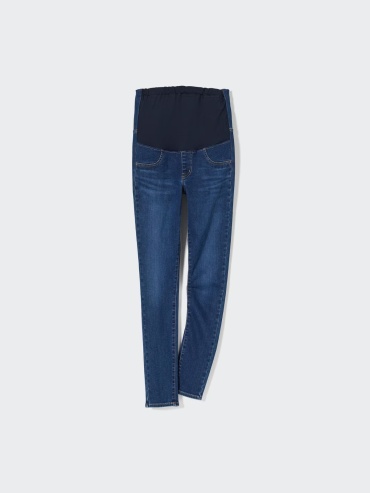 Джинсы узкие Uniqlo темно-синий