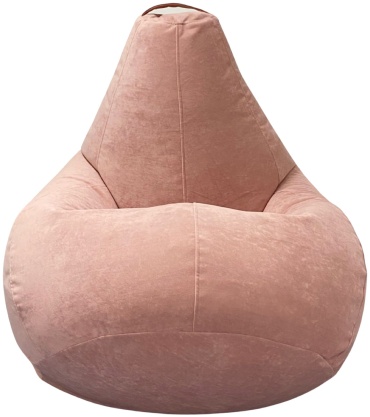Кресло-мешок ONE POUF Груша XXL , чехол велюр, розовый