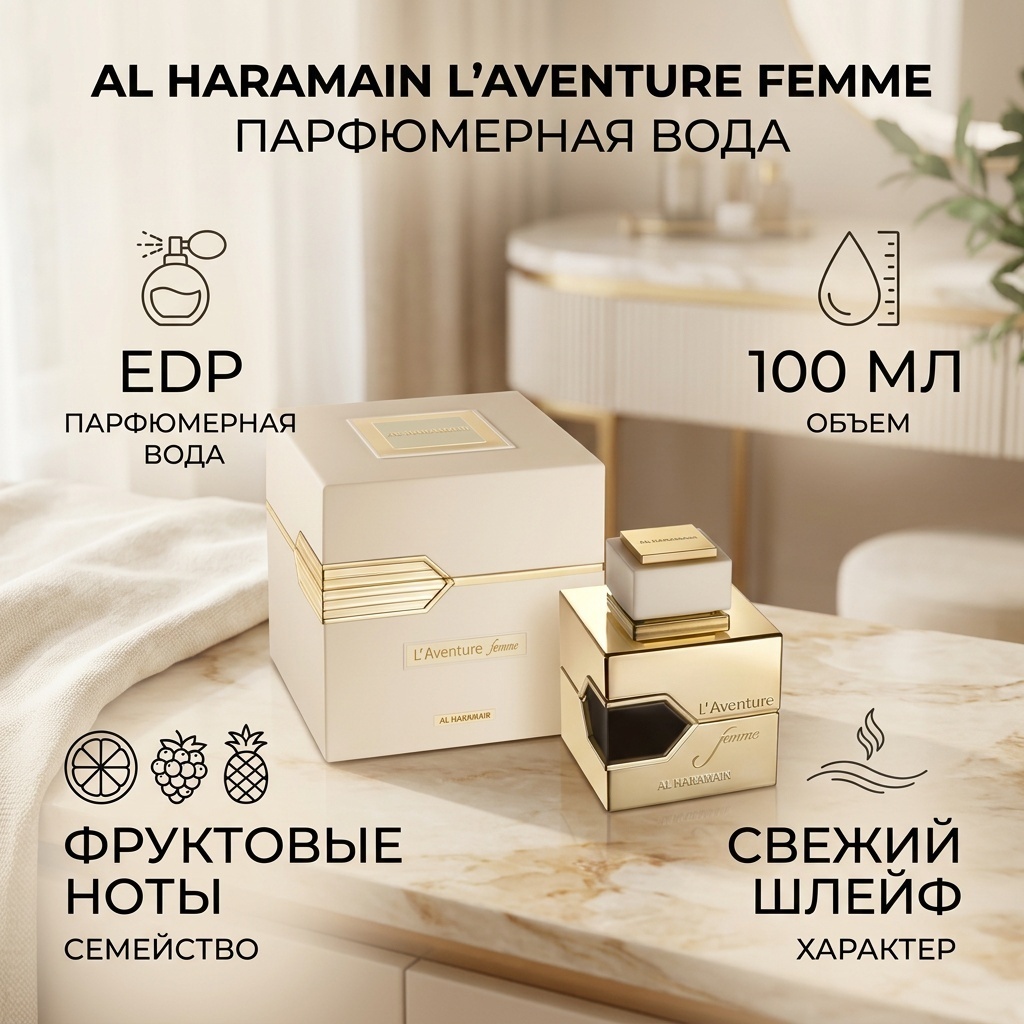 Al Haramain Perfumes L'Aventure Femme парфюмерная вода EDP 100 мл, для женщин