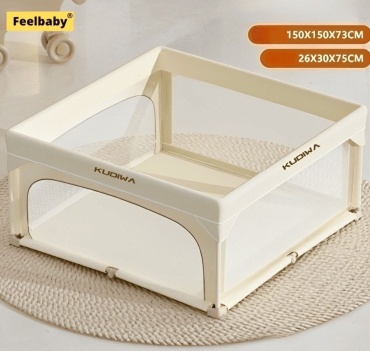 Игровой манеж 150x150x73 см, бежевый