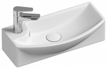 Раковина Ceramicanova CN6038R подвесная прямоугольная 45х22 см, санфарфор