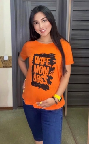 Футболка mamabest оранжевый