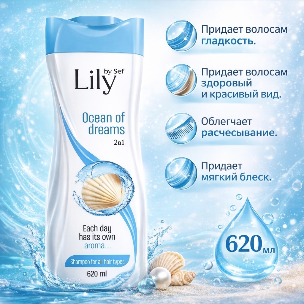 SEF Lily Ocean of dreams шампунь 620 мл