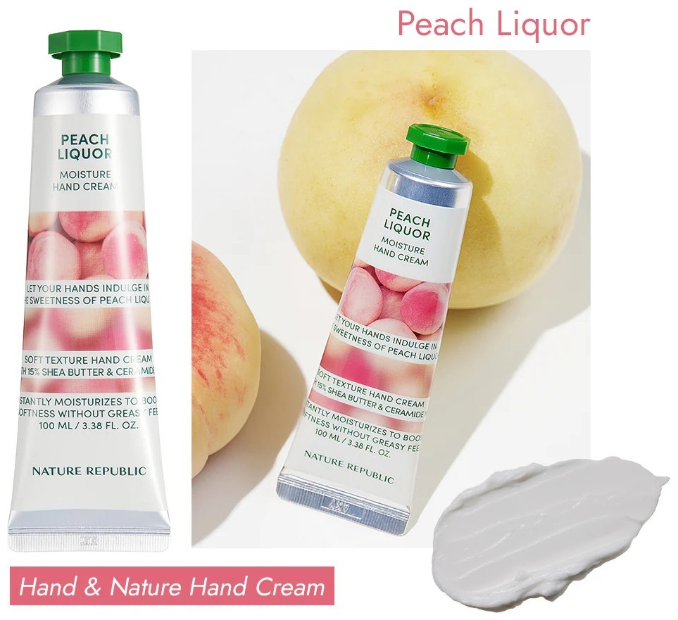 Nature Republic Peach Liquor Moisture крем для рук 100 мл
